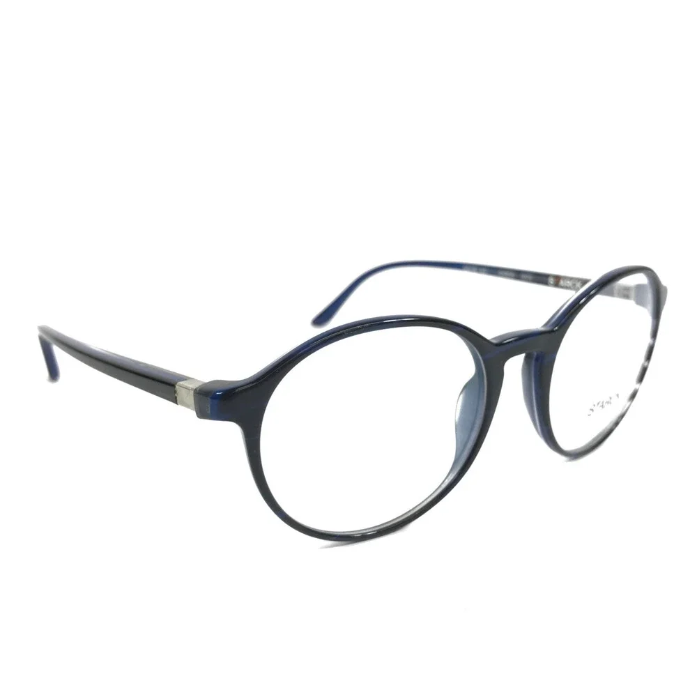 Starck Eyeglasses Frames SH3035 0020 Blue Round Full Rim 50-19-140